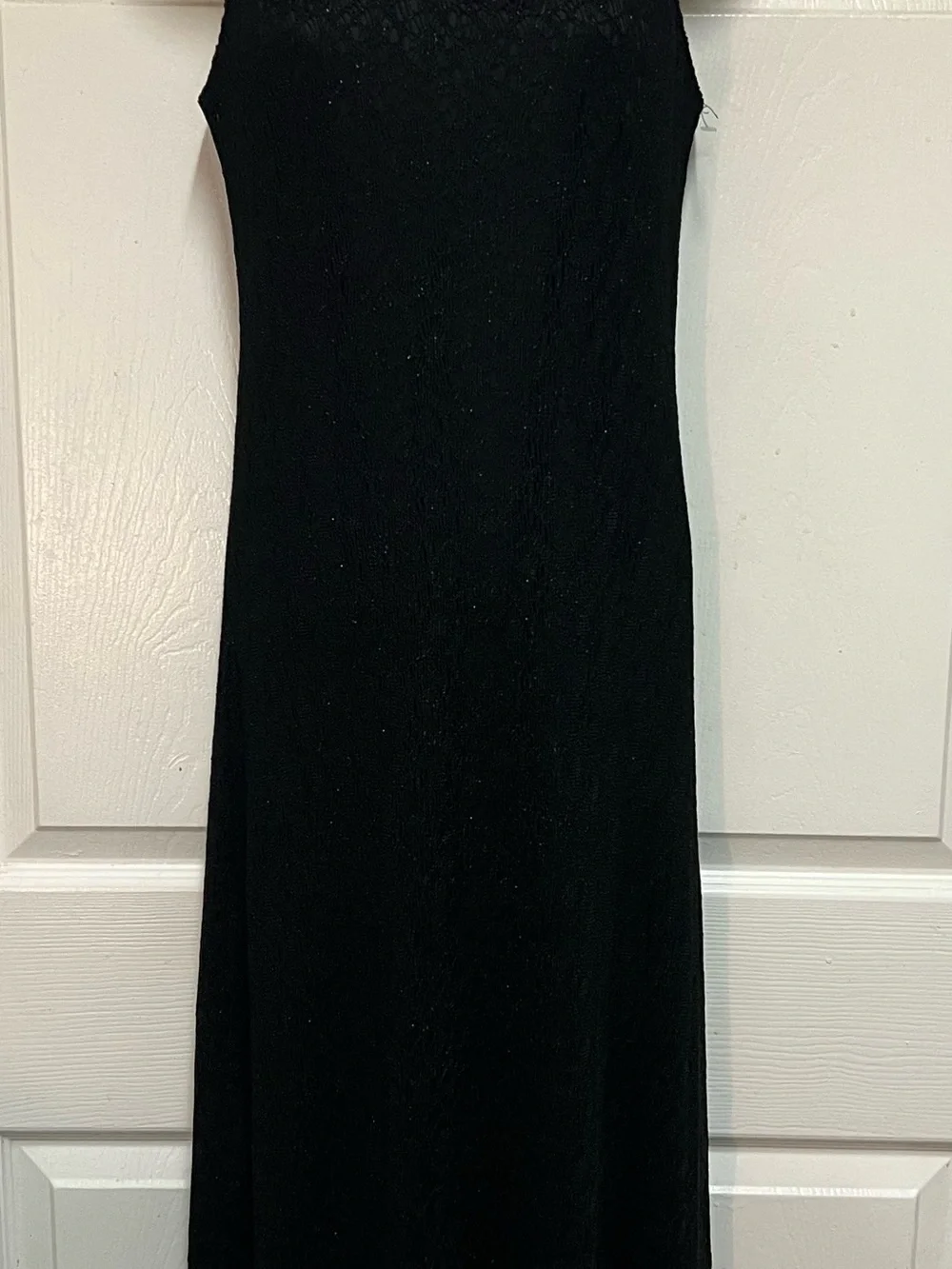 Harlow Petite Black Lace Overlay Dress